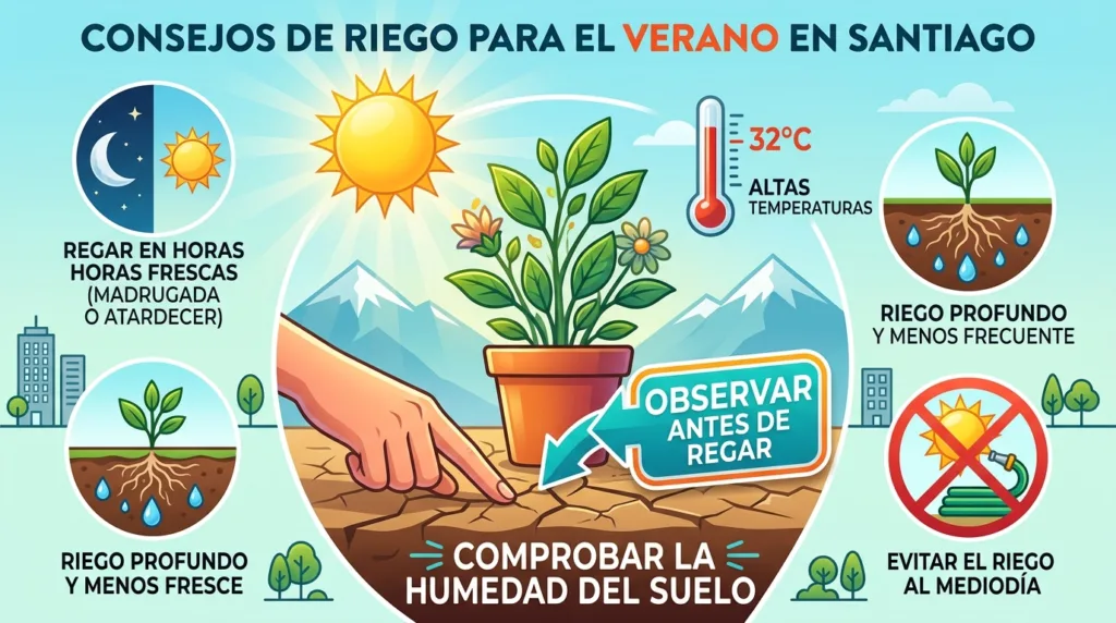 regar plantas en maceta